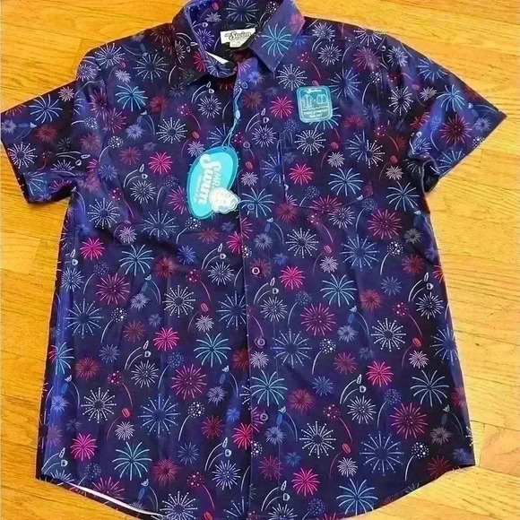 Mr. Swim Men’s Swim Set 2pc Size Medium Fireworks - Picture 2 of 13